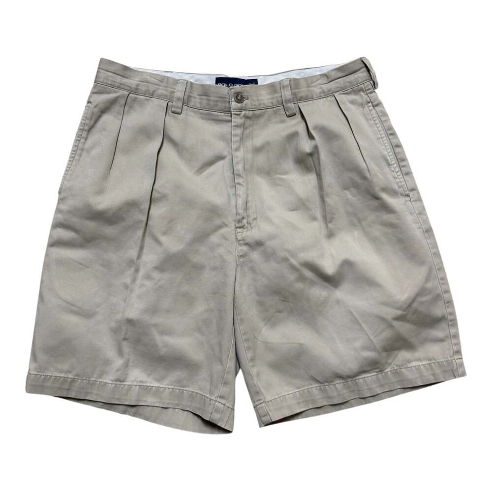 Polo Golf Ralph Lauren Classic Golf Shorts Men’s 34 Khaki Pleated 8” Inseam